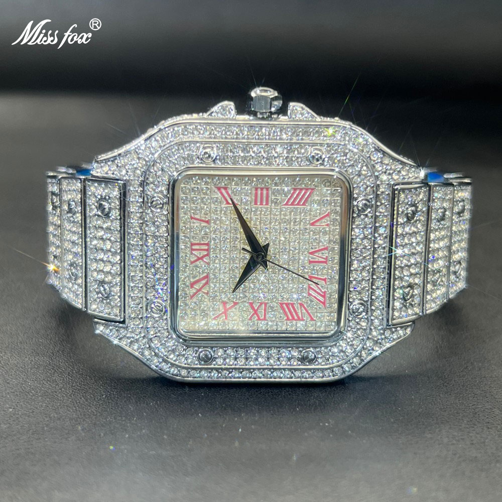 Luxury Watch Iceberg - Missfox iced out relógio masculino rosto