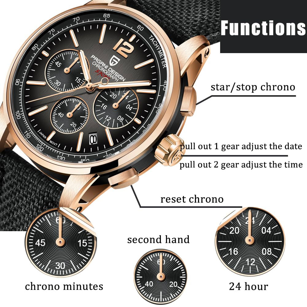 Luxury Watch Maker - Pagani design novo relógio masculino 41mm
