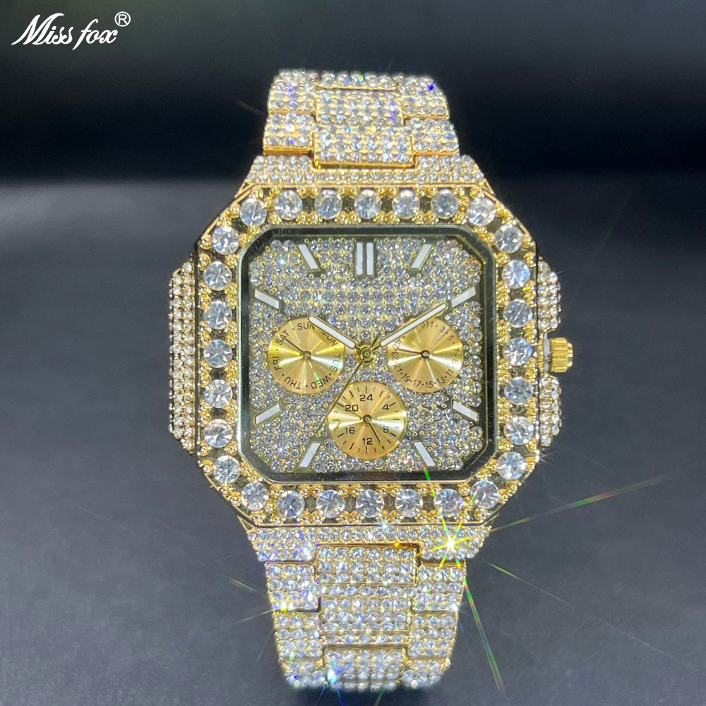 Luxury Watch Iceberg - Missfox relógio de diamante de luxo