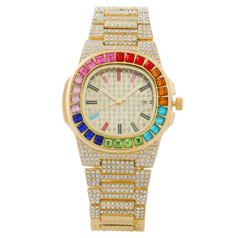 Unisex Iced Out Square Quartz  - Luxury Watch Iceberg avaliação e preço
